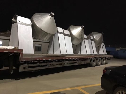 Le mélangeur industriel de SUS304 SUS316L usine le dessiccateur rotatoire de vide de double cône