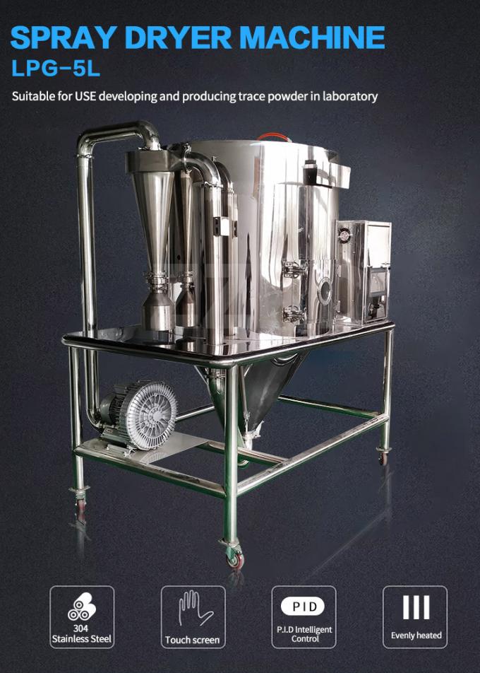 Pulvérisez le dessiccateur pour le dessiccateur de jet de l'équipement grt-5 de séchage par atomisation de café soluble